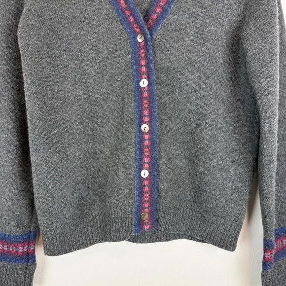 (2) Bundle Vintage Eddie Bauer Wool Fair Isle Cardigan Sweater Size Medium - Picture 6 of 15